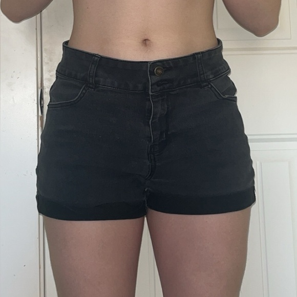 Wallflower Pants - Wallflower High Waist Black Shorts